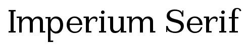 Imperium Serif font